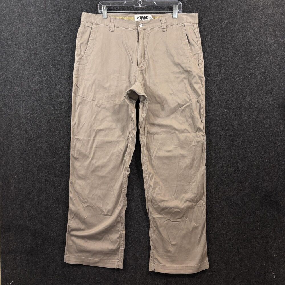 Mountain Khakis Pants Men's 38x32 Khaki Classic Fit Chino Stretch Casual